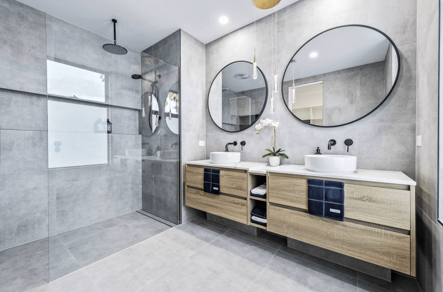 modern large bathroom tiles